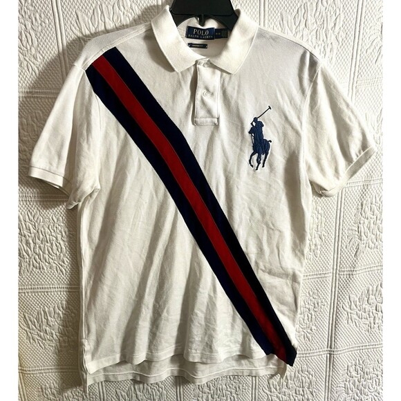 Vintage Polo Ralph Lauren Shirt Big Pony Size M Medium Rare - Picture 1 of 5
